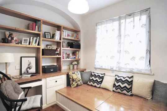 美式田园风格书房装修效果图