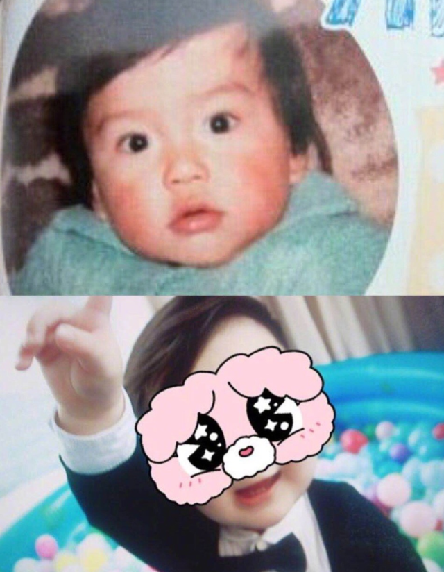 小海绵一岁啦&nbsp;baby微博晒出小海绵萌照