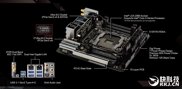 自古妖板出华擎！全球首发X299 ITX迷你主板