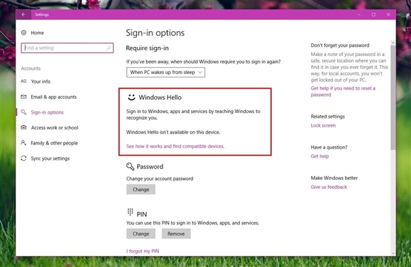 Win10秋季创意更新曝新BUG:Windows Hello挂了