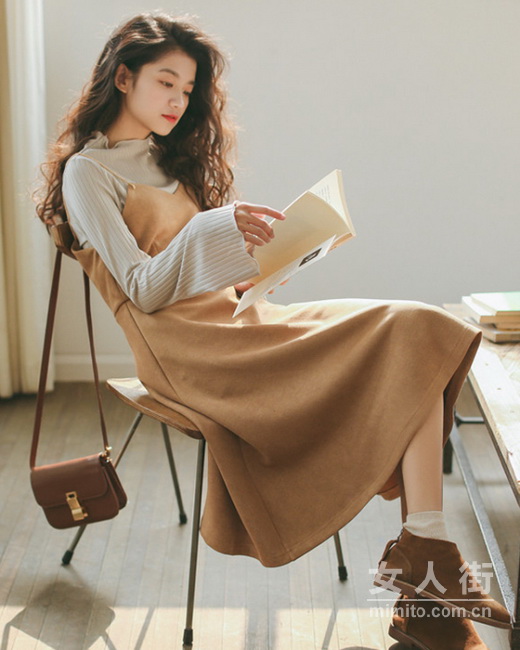 秋冬连衣裙这么穿,再冷也不怕!