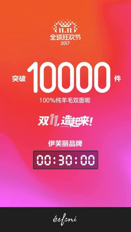 双十一伊芙丽稳坐女装品牌TOP5 领跑中国女装