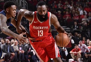 哈登38+8平名宿队史纪录 西部周最佳又是囊中物?