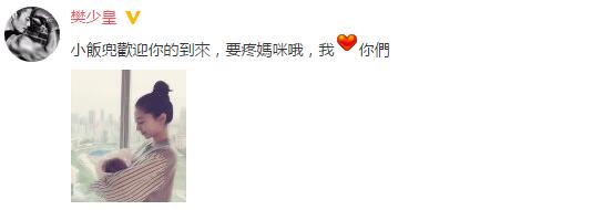 樊少皇妻子贾晓晨香港顺产生女(图)