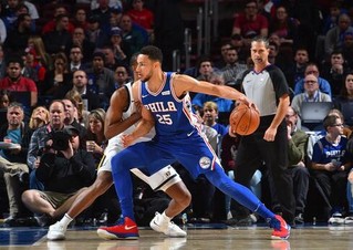 西蒙斯27＋10恩比德15＋11　76人末节发力击退爵士