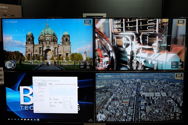 日本秀8K/120Hz超超高清！24核CPU都跪了