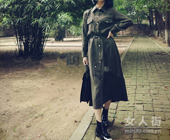 时尚及踝马丁靴 冬天穿出气质女王范