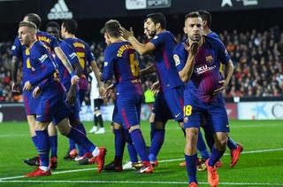 西甲－阿尔巴破门救主　巴萨战平蝙蝠军领先皇马8分