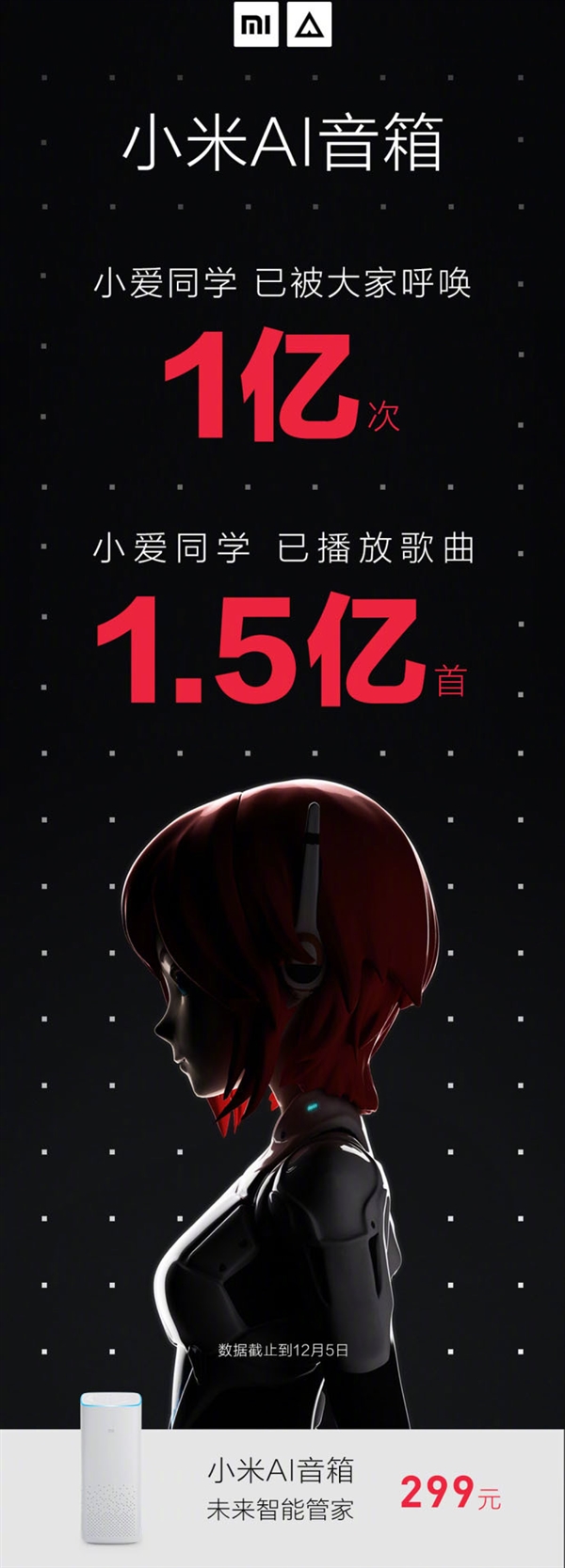 小米AI音箱破纪录:已被呼唤超过1亿次