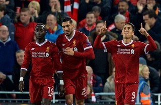 欧冠－库鸟戴帽马内两球　利物浦7－0小组头名出线