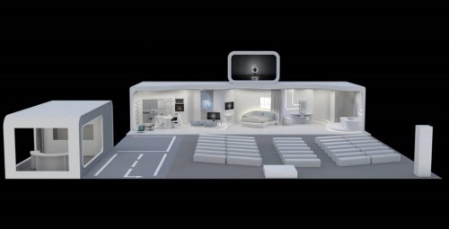 与机器人生活的一天&nbsp;梦想家生活方式展的未来之家