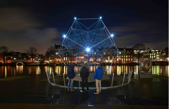 2018北京蓝色港湾灯光节闪耀开幕 打造北京文化新地标