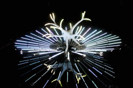 2018北京蓝色港湾灯光节闪耀开幕 打造北京文化新地标