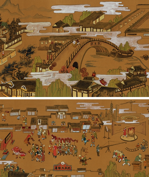 金诚集团打造现代版《清明上河图》，描述特色小镇盛景