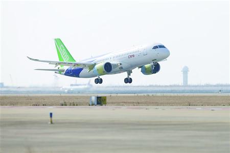 第二架C919国产大飞机首飞成功&nbsp;项目迈入新阶段