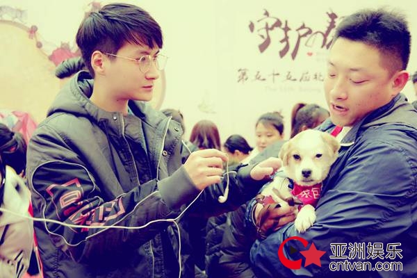 青年演员郭冬冬化身“铲屎官” 现身北京领养日--“守护契约”公益活动