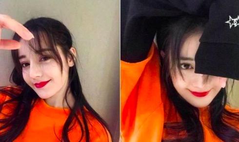 迪丽热巴晒新年美照 展现媚眼红唇诱惑