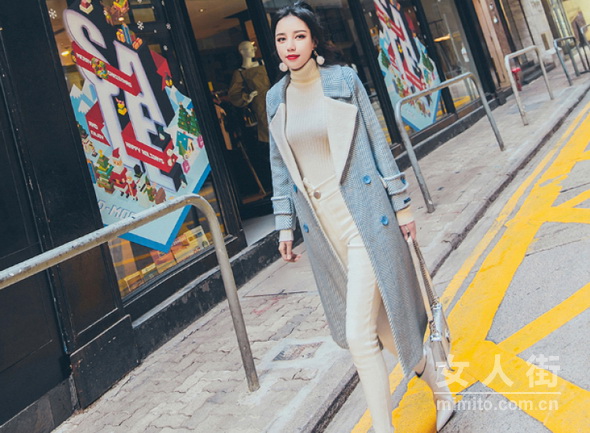 时尚毛呢大衣,穿出你的青春“芳华”