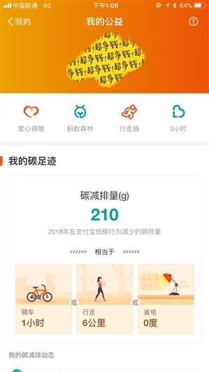 支付宝年度公益账单：你干的好事都在这里