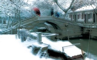 同里美丽的雪景惊艳四方