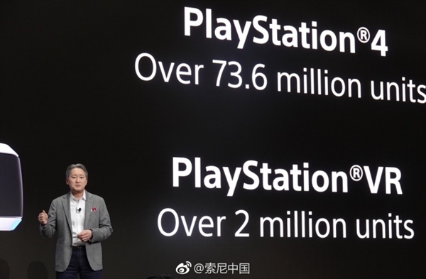 索尼宣布PS4销量破7360万台 PS VR销量超200万台