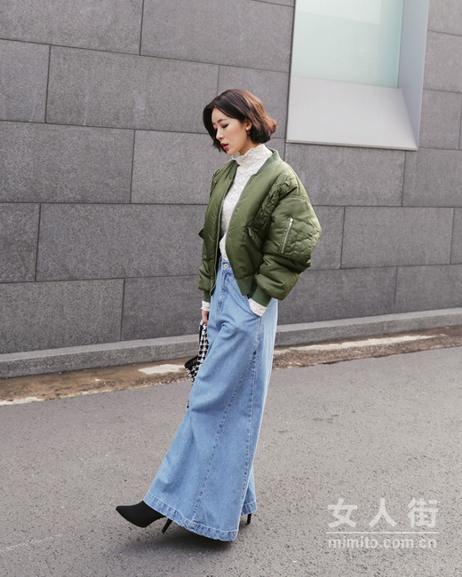 冬季阔腿裤搭配&nbsp;4种方式穿出清新韩范