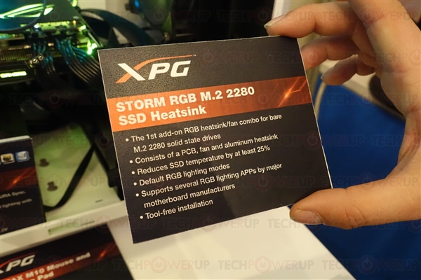 风冷散热！威刚XPG Storm M.2固态发布：自带RGB