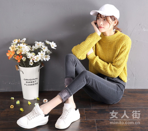 四季标配牛仔裤,冬天也能美美哒