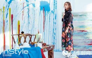 张钧甯登开年封面&nbsp;优雅玩转街头涂鸦风