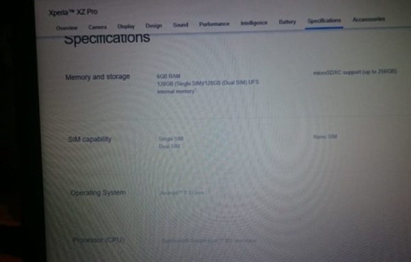 甩iPhone&nbsp;X几条街！索尼新旗舰曝光：4K屏+骁龙845