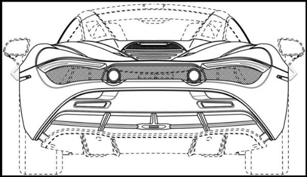 迈凯伦720S Spider车型专利设计图曝光 最大动力输出为710 Hp