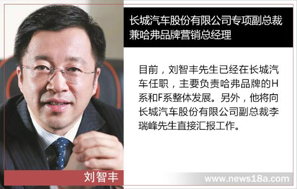 刘智丰正式加盟长城：出任职哈弗品牌营销总经理