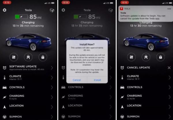 特斯拉手机应用升级将提供地图导航分享、远程升级及媒体操控功能