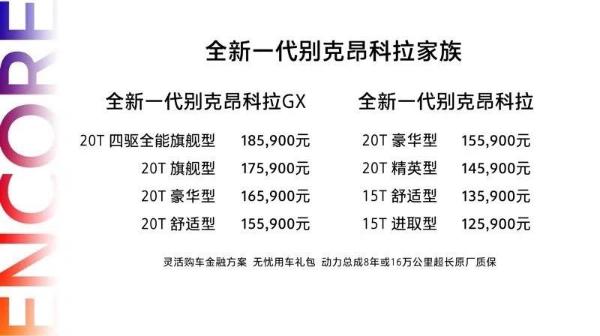 别克全新昂科拉/昂科拉GX正式上市 售12.59万元起