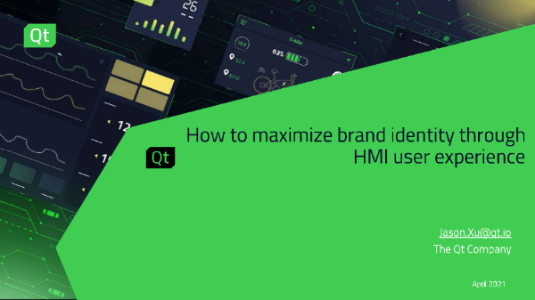 Qt许晟：HMI用户体验提升品牌特性