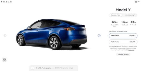 美版特斯拉Model 3/Model Y再调价 长续航车型涨价1000美元