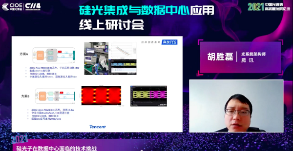 腾讯胡胜磊：贯穿短中长线技术需求 硅光终将成为行业主导