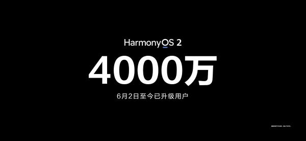 华为HarmonyOS用户突破4000万，平均每秒8个用户升级