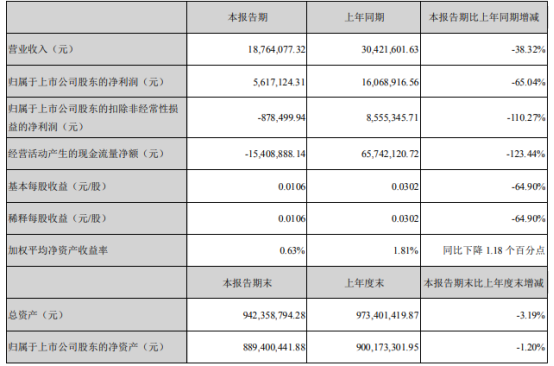 民生控股2021年上半年净利561.71万下滑65.04% 子公司民生典当收入减少