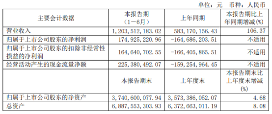 沧州大化2021年上半年净利1.75亿同比扭亏为盈 财务费用下滑