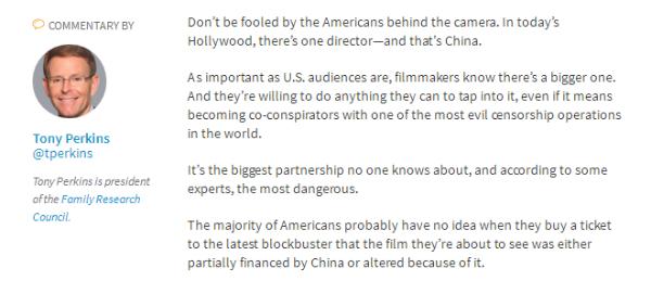 好莱坞电影开始在乎中国声音，美国人吃醋了？