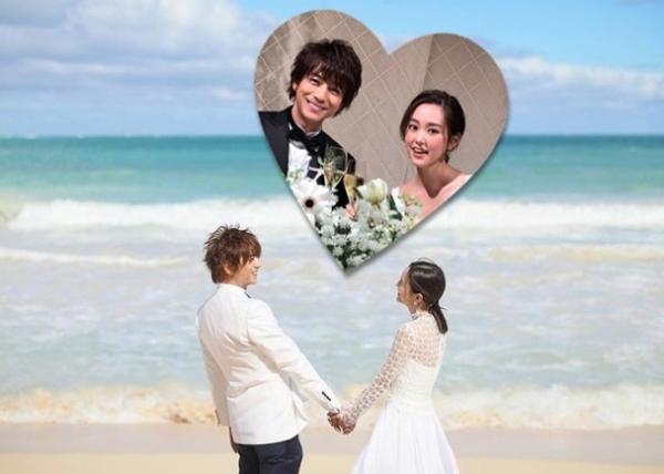 甜似偶像剧！桐谷美玲三浦翔平公开沙滩结婚照