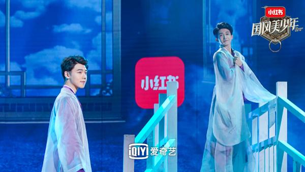 《国风美少年》鞠婧祎红衣上演《红昭愿》 霍尊梅派唱腔演绎摇滚作品