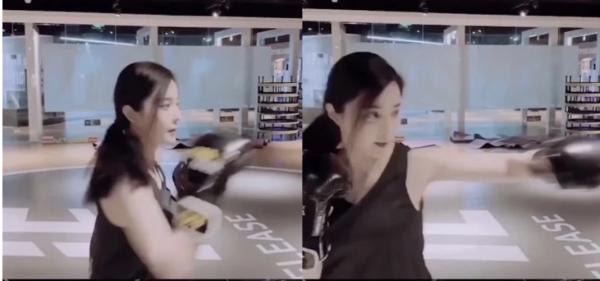 范冰冰练拳击碎怀孕传闻，远程“同框”《355》四女神