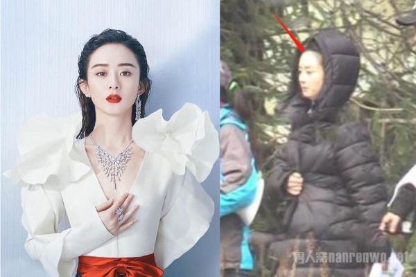 赵丽颖有翡造型 与楚乔造型相似 发际线令人无奈！