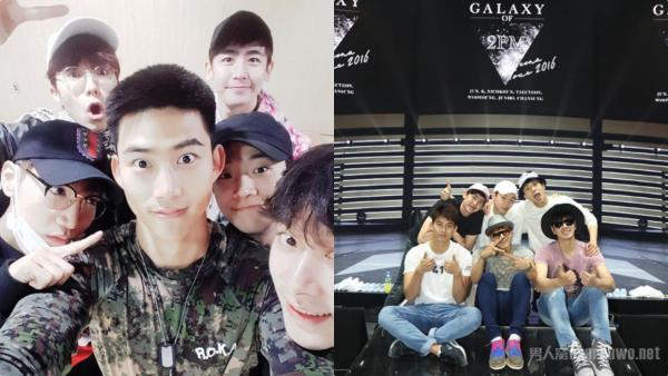 尼坤晒2PM合照 网友：一直以为2PM是四个人，我方了