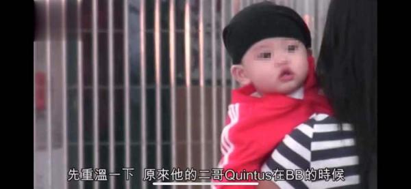 港媒曝张柏芝三胎儿子正面照 同二哥幼时超像