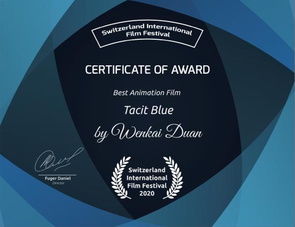 动漫《沉默之蓝：序》斩获瑞士国际电影节最佳动画片大奖