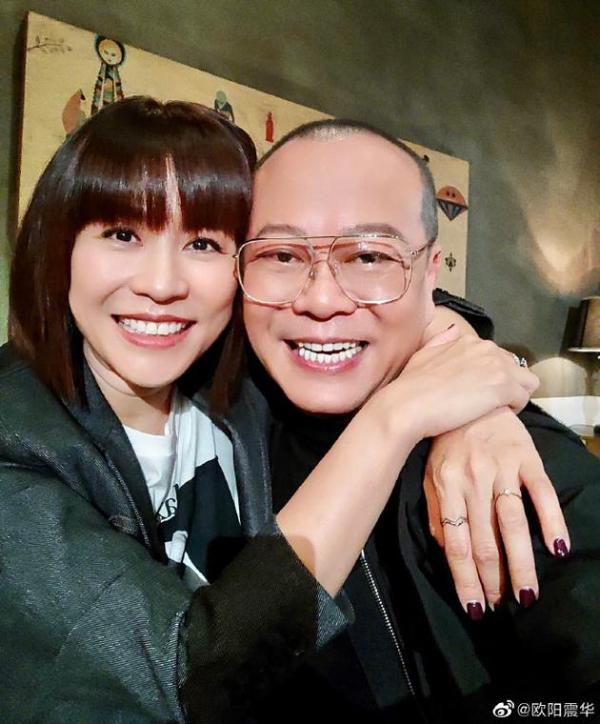 有合作？欧阳震华晒与宣萱合影 配文“再次合体” 