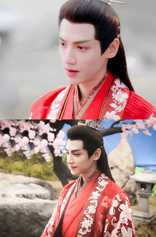 古装红衣美男：许凯新郎装太帅气 成毅像小说男主角
